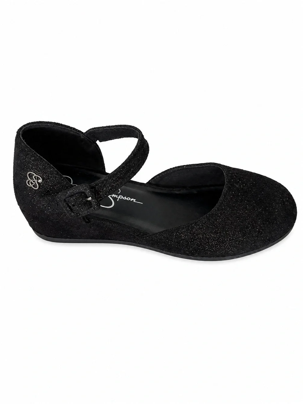 Jessica Simpson Black Glitter Mary Jane Shoes – Women’s Size 5